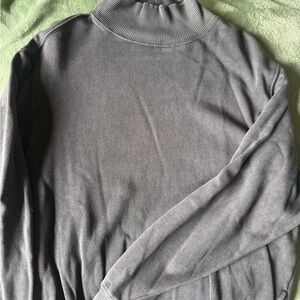 Aerie Charcoal Ribbed Turtleneck